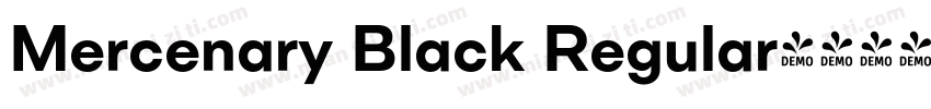 Mercenary Black Regular字体转换